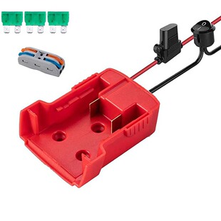 Cross-border applicable to Milwaukee Mivochi 14.4 V-18V battery pack external discharge belt line adapter connector