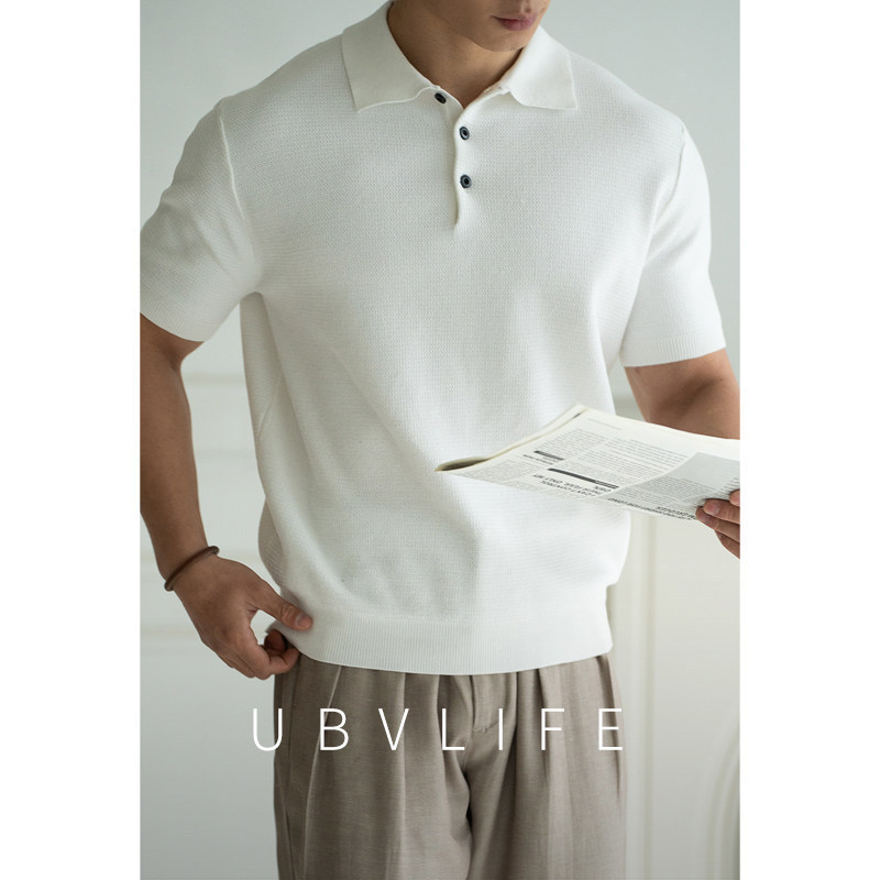 American Classic Cotton-Feel Knit Herringbone Texture Polo Shirt for Men 2026 Summer Moisture-Wicking Ribbed Short-Sleeved T-Shirt for Men American Classic Cotton-Feel Knit Herringbone Texture Polo Shirt for Men 2026 Summer Moisture-Wicking Ribbed Short-Sleeved T-Shirt for Men