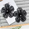 H6046 black one flower pin