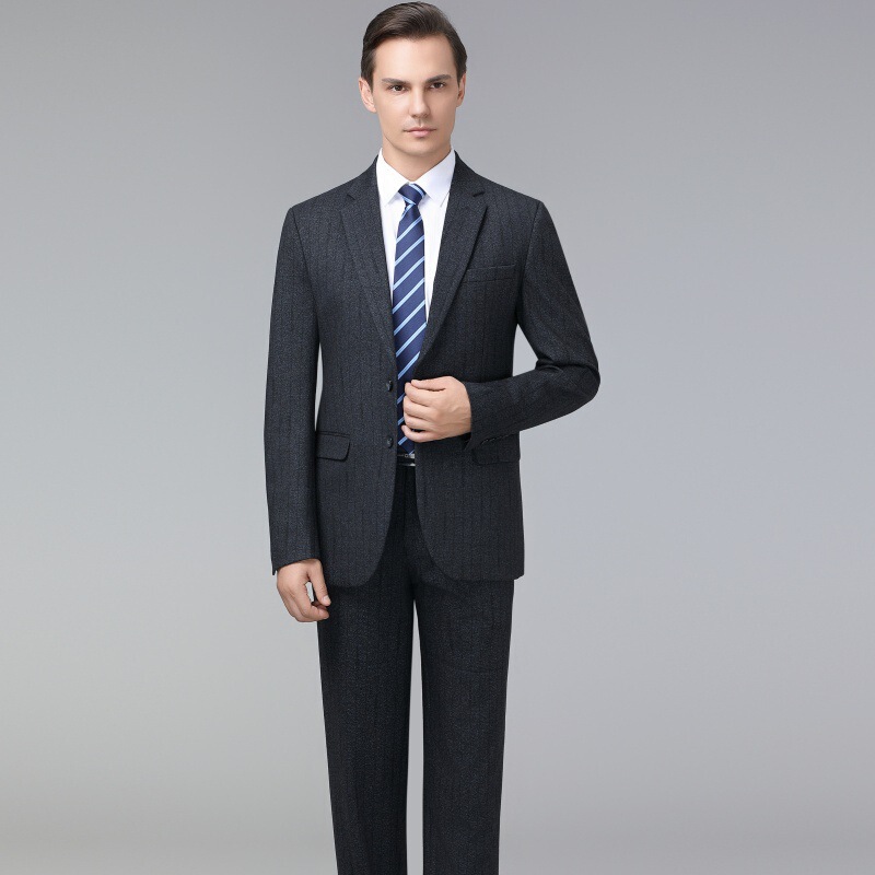 Autumn and Winter Men's Wool Suit Suit Middle-Aged Business Professional Senior Formal Suit Groom Wedding Dress Jacket