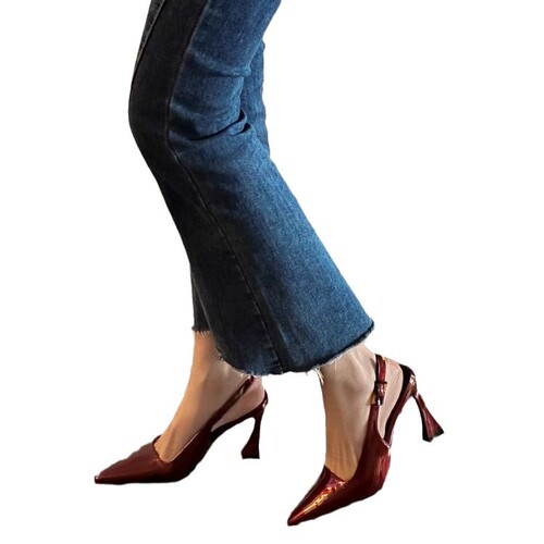 Women's 2024 Korean Version Pointed Toe Minority Style Elegant Single Shoes for Outdoor Wear, Date and Versatile Fashion Shoes