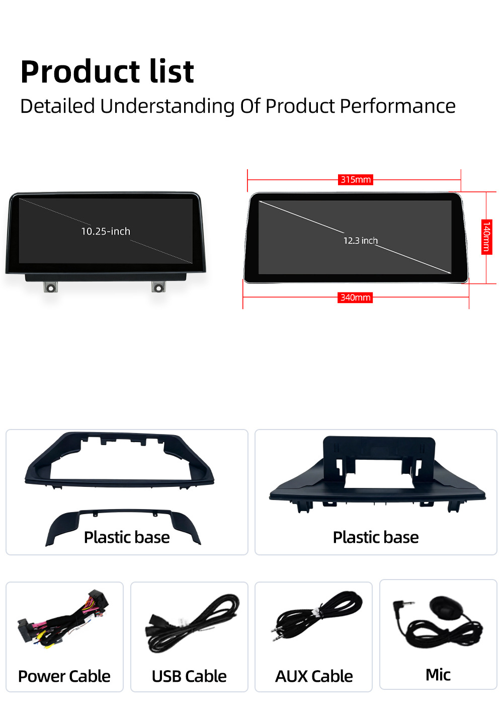 Smart Car Central Control Large Screen Suitable for Bmw X1 F48 F49 X2 F39 Bluetooth Navigation 2016-2021