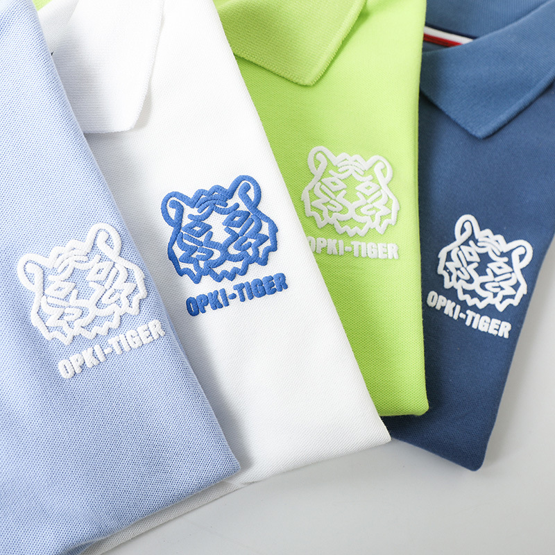 Strict Selection of Summer New Children's Short-sleeved T-shirt Large Children's Pure Cotton Polo Shirt Children's Wear Lapel Half-sleeved Top for Boys