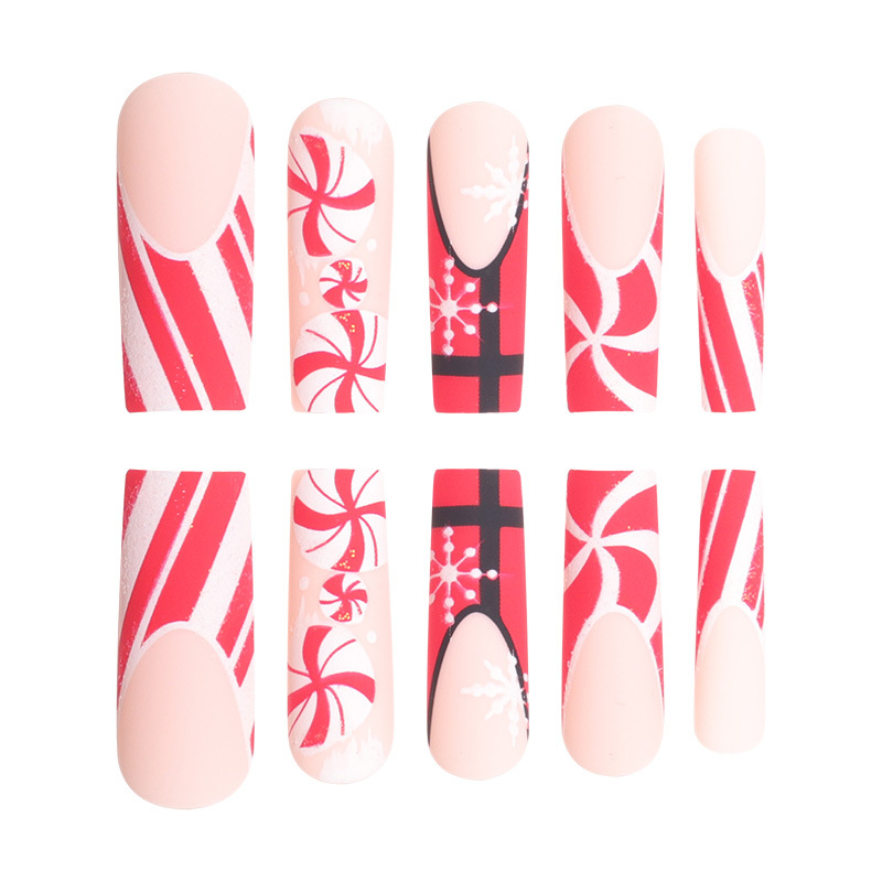 Christmas Festival Christmas Classic Style Press On Nails