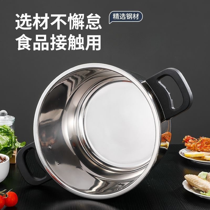Olla a Presión con Perilla de Acero Inoxidable para Cocina