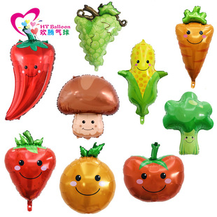 Modeling Fruit Strawberry Banana Grape Apple Cherry Vegetable Tomato Corn Carrot Mushroom Fruit Vegetable Aluminum Film