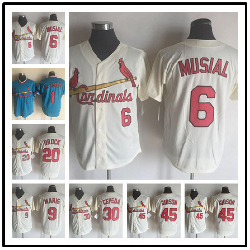 Vintage baseball jersey of the St. Louis Cardinals Louis Cardinals jersey embroidered baseball jersey