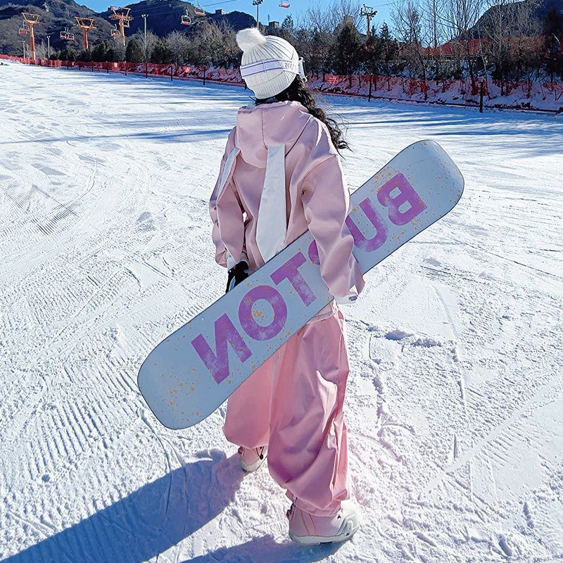 禾木滑雪运动滑雪服套装户外防风防水滑雪裤单双板可爱兔子滑雪衣|undefined