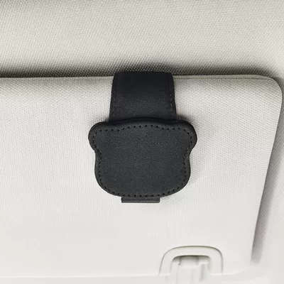Storage Clip, Car Sunglasses Clip, Car Glasses Clip/Bill Clip - black-9232