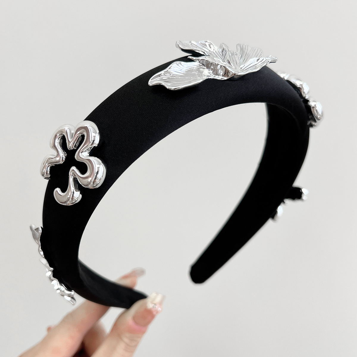 高顱頂發箍女春夏季新款高級感頭箍日常外戴髮飾洗臉專用發捆頭飾