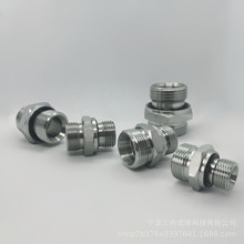 液压接头外丝轻型卡套转英管ED派克GE式直通1CB/1DB焊接式高压接