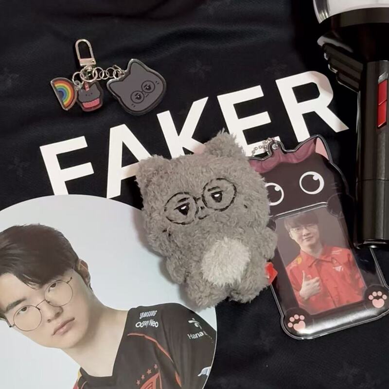 现货T1 战队毛绒玩偶钥匙扣队员同款  Faker动物体  可爱挂件毛绒|undefined