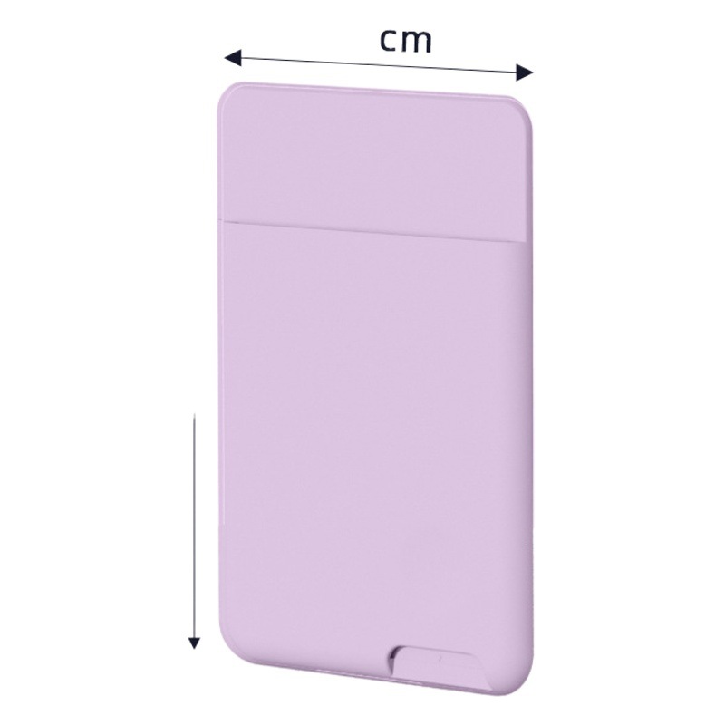In-Stock 3m Silicone Phone Card Holder Back Sticker Card Slot Phone Card Case Convenient Travel Phone Card Wallet