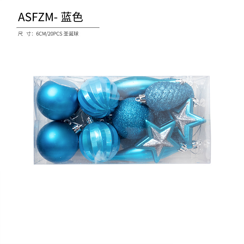 Bola de Navidad árbol de Navidad adornos de decoración colgante de bola de colores accesorios de material de Navidad DIY decoración de Navidad al por mayor