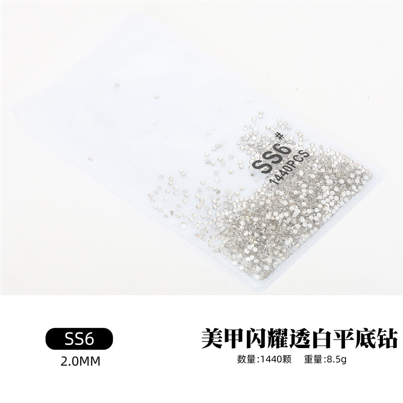 Accesorios de uñas diamante plano transparente AB diamante uñas taladro DIY decoraciones oro inferior plata inferior calidad rhinestone color mezclado diamante