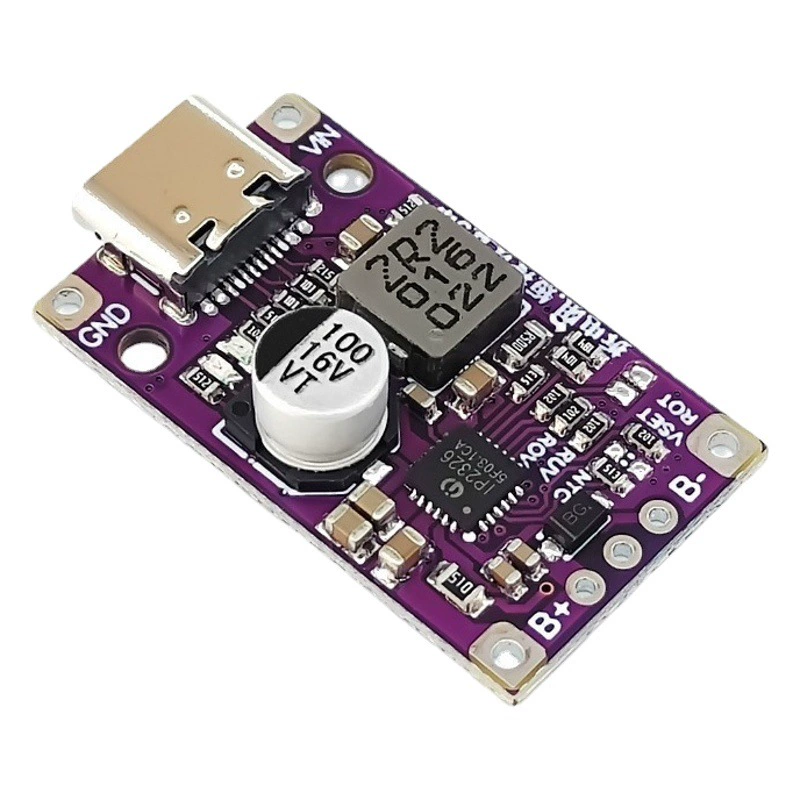 Модуль быстрой зарядки 3.7В для литиевых аккумуляторов серии 2/3 с поддержкой протокола QC, для коммерческих литиевых аккумуляторных блоков