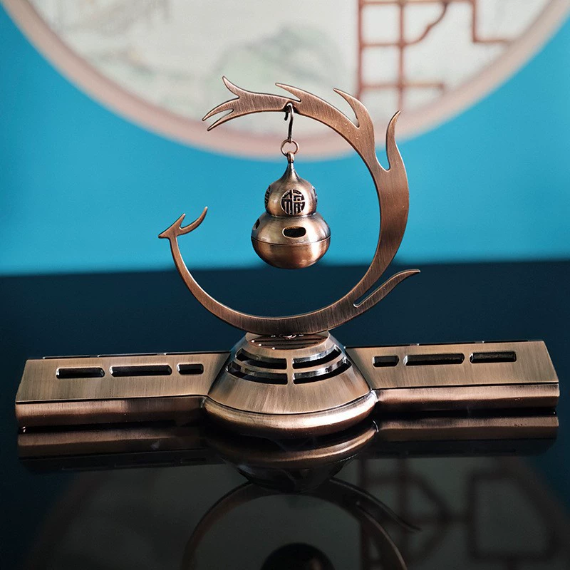 Ароматические вставки Lotus домашний агар-wood Laoshan сандаловое дерево линия благовоний благовоний благовоний лампа цинковый сплав пористый основа благовоний поддон благовоний