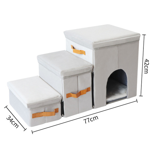 Dog Bed Sofa Stairs Folding Storage Dog Ladder Portable Ramp Pet Stairs Steps