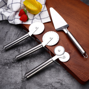 Thickened 1.5 Wall-hanging Household Stainless Steel Cake Shovel Creative Baking Tools Lace Pizza Knife Hob