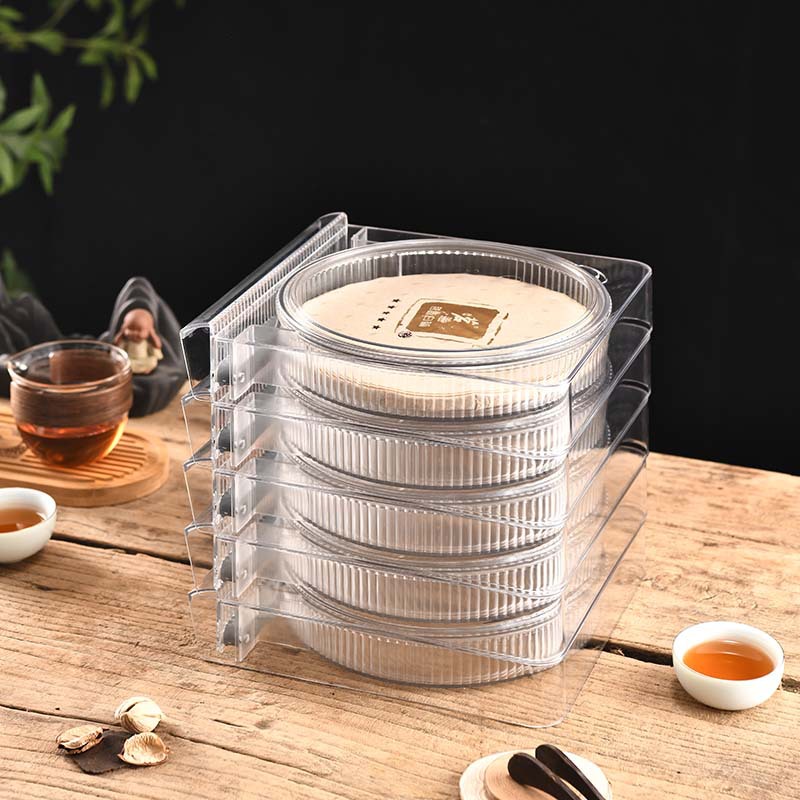 투명 티 케이크 상자 [방진 뚜껑 부착 5 개-]