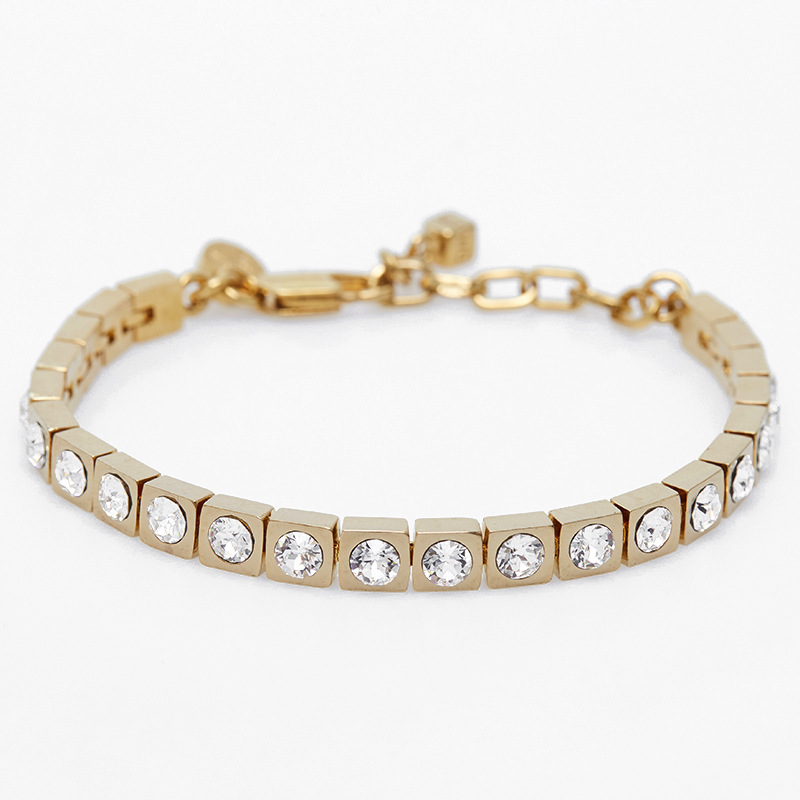 Fashionable elegant all-match Austrian crystal diamond DYRBERG KERN bracelet women's fashionable light luxury high-grade jewelry