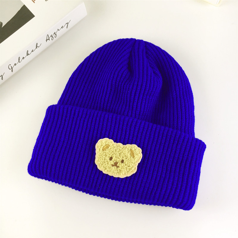 Gebreide beanie muts voor dames met berenoortjes winter warm_voghion.com