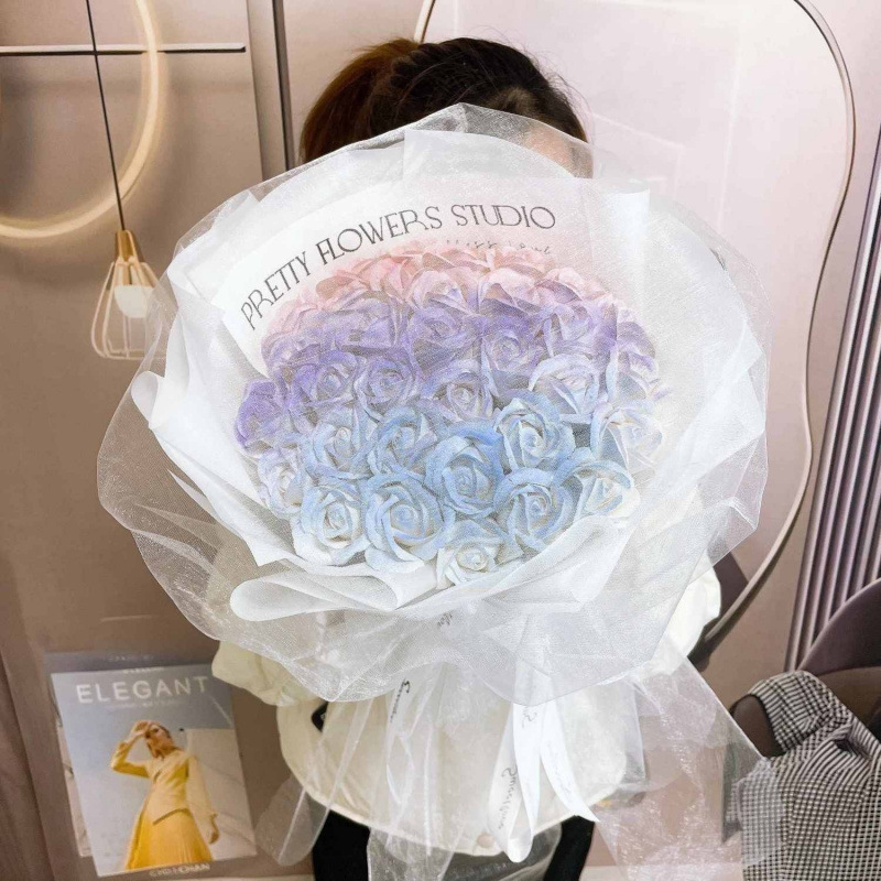 バラの花束、バレンタインデー、大晦日、ガールフレンドの誕生日、ロマンチックな石鹸、プリザーブドフラワー|undefined
