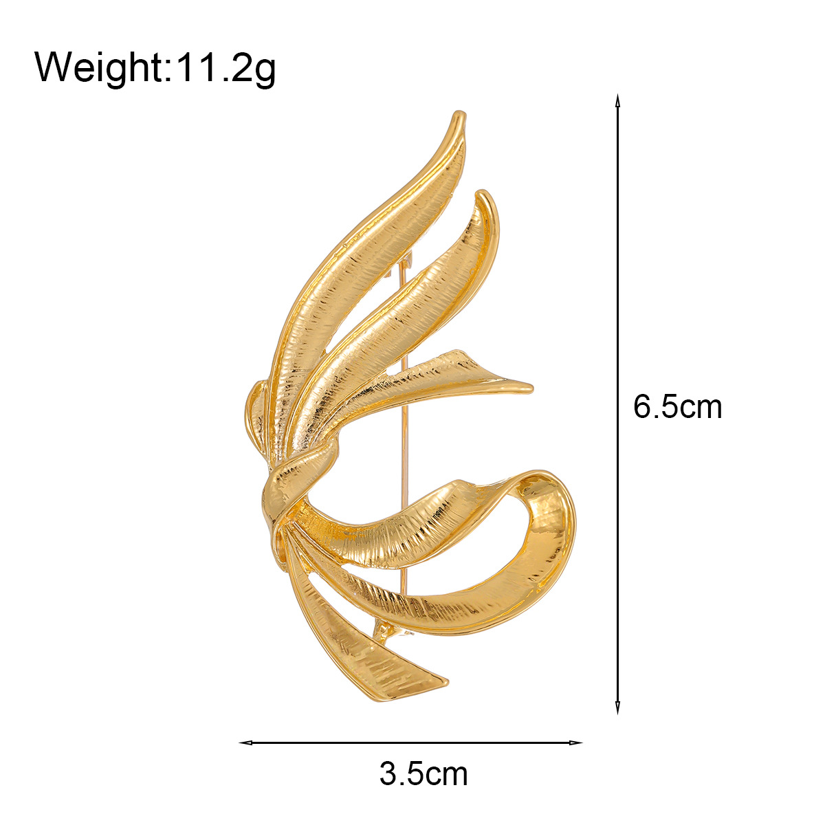 14g Weight Brooches Classification Alloy Material Bow Knot Pattern Sweet Pin Bow Knot Alloy Plating Unisex Brooches 无