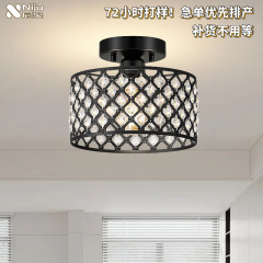 軽奢クリスタルシンプルシーリングライト 大ホール バルコニー 廊下 通路照明器具 アマゾン レストランライト LEDシーリングライト