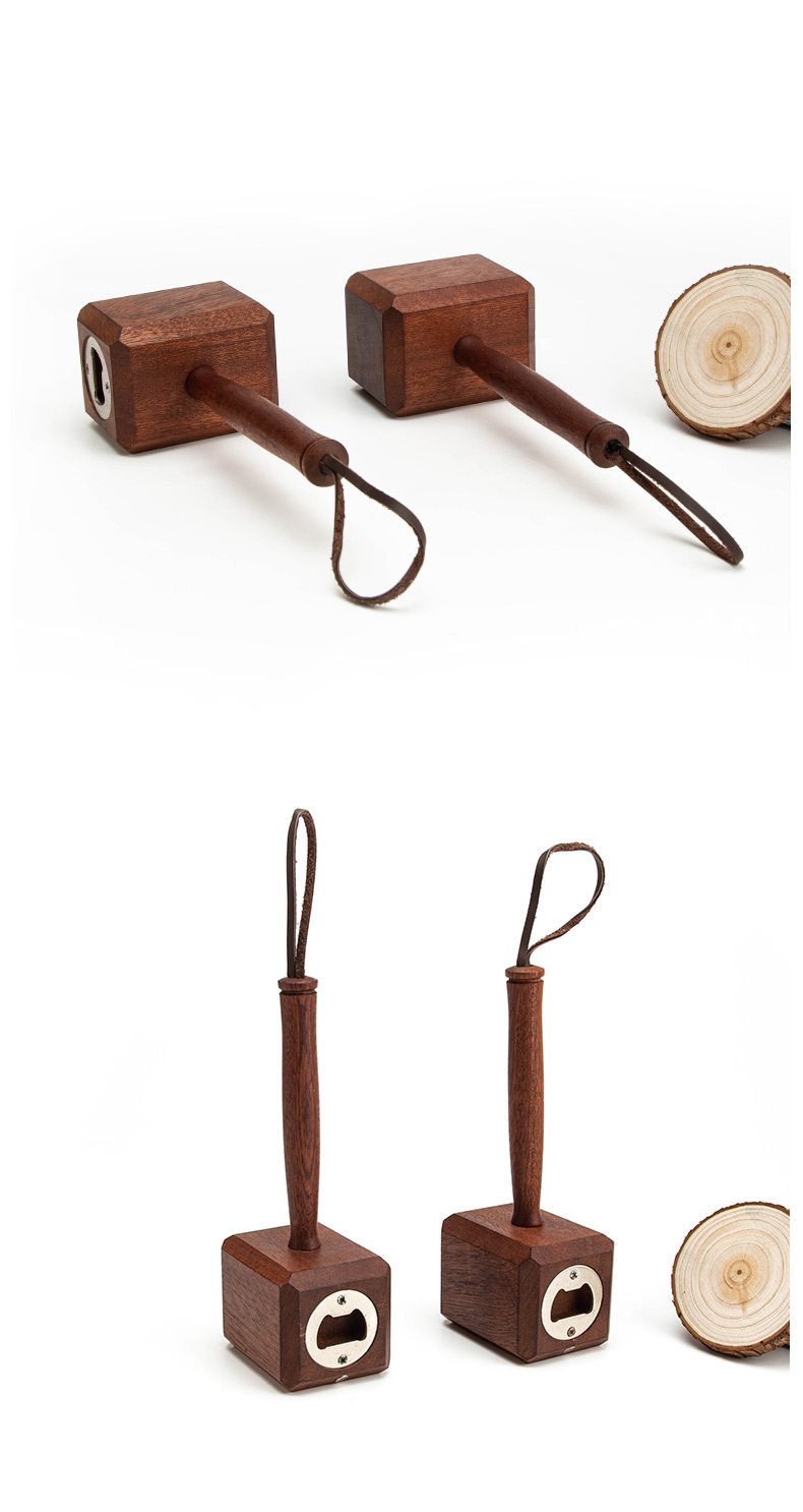 Abrebotellas martillo de thor abrelatas magnético de madera_voghion.com