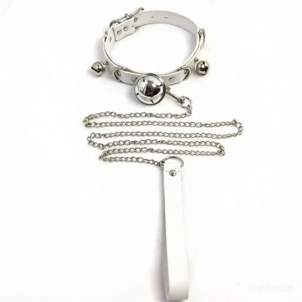 Bell Collar Neck Harness with Traction Rope for Role-Playing — detail image 12