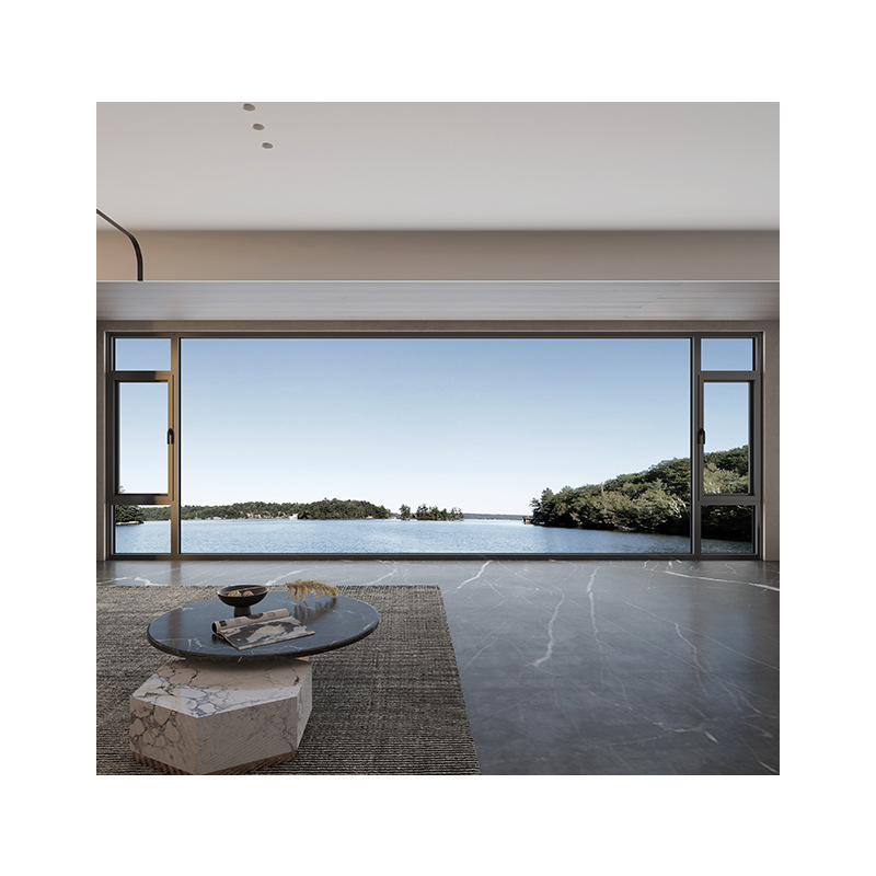 Окно поворотное алюминиевое Yubang Side hung window 01