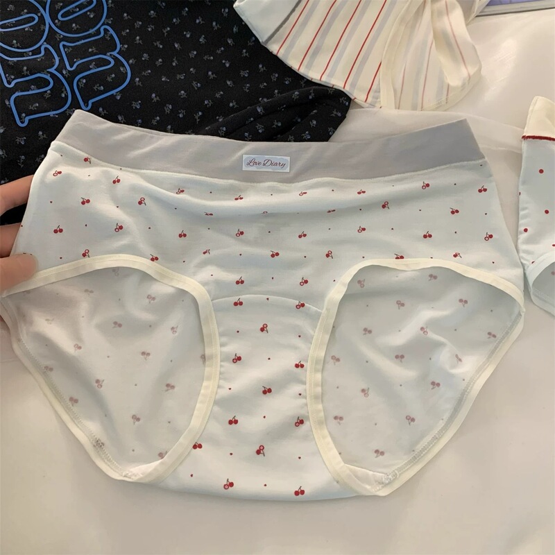 【American Retro Stripes】Women's Underwear with Pure Cotton Crotch, 10A Antibacterial, 2026 New High-Style Women's Briefs