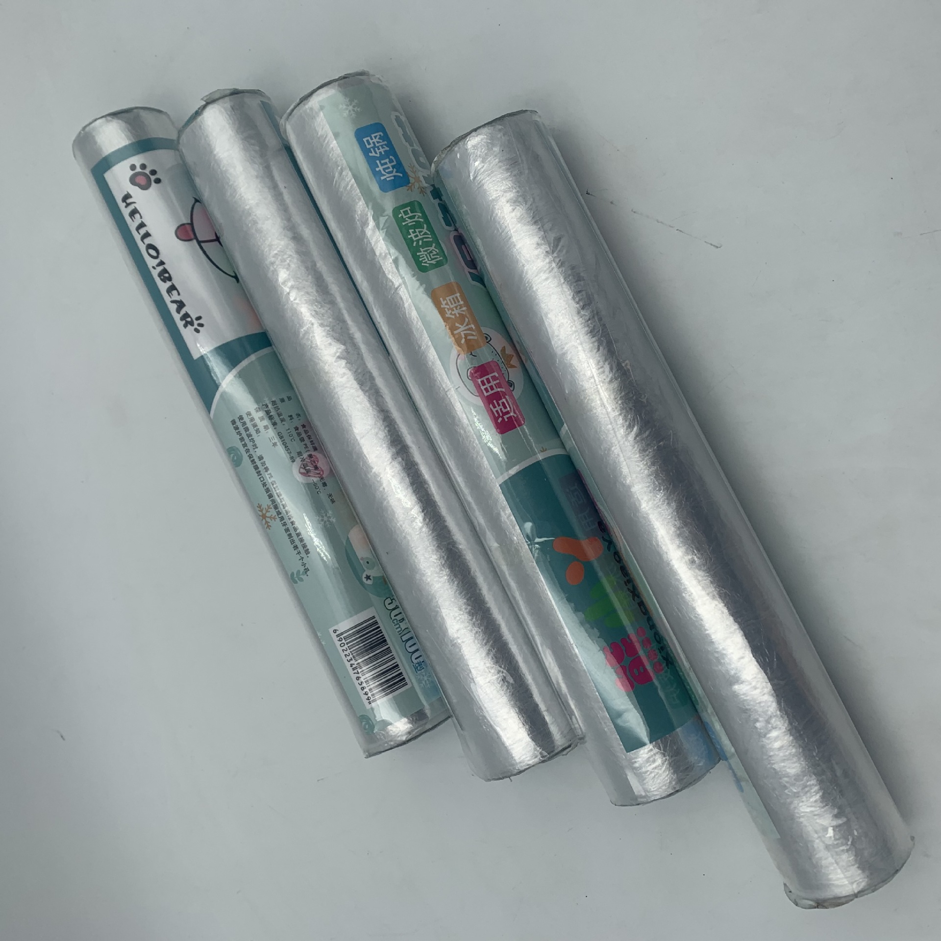 保鲜膜连卷式PE塑料保鲜膜一次性薄膜厂家货源两元店百货批发