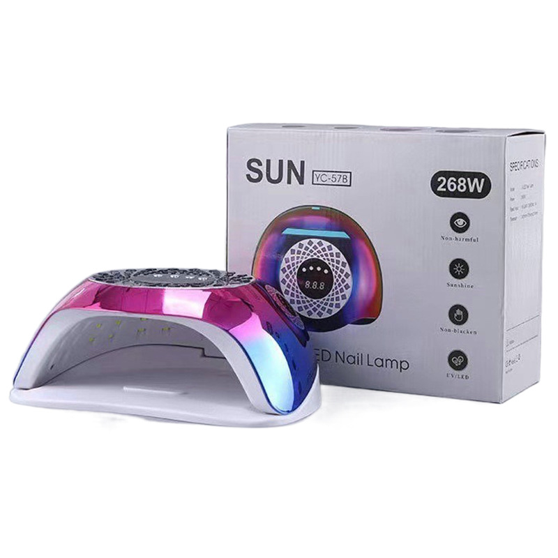 Nueva lámpara de manicuras 256W de alta potencia de manicuras luz de terapia de luz LCD colorido de visualización de luz condensada de manicuras de asado de luz Amazon