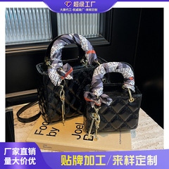 クロスボーダー小包2025新型百合女包欧米ファッション戴妃包小香風シングルショルダーバッグ
