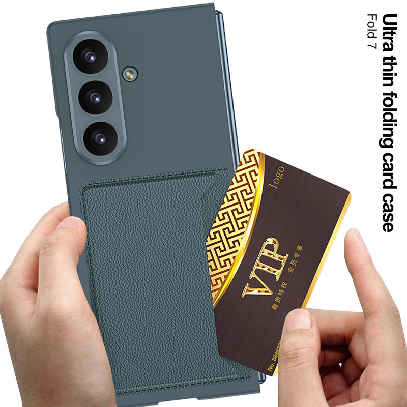 Samsung Galaxy Z Fold 30% off スタックスクリーン携帯電話ケース、超薄型細穴カードホルダー、クリエイティブな携帯電話保護カバーに適しています。|undefined