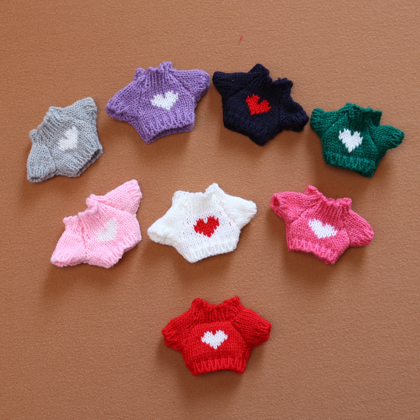 爱心小毛衣10cm小挂件娃衣14厘米掌门狗西高地公仔玩偶小衣服配饰