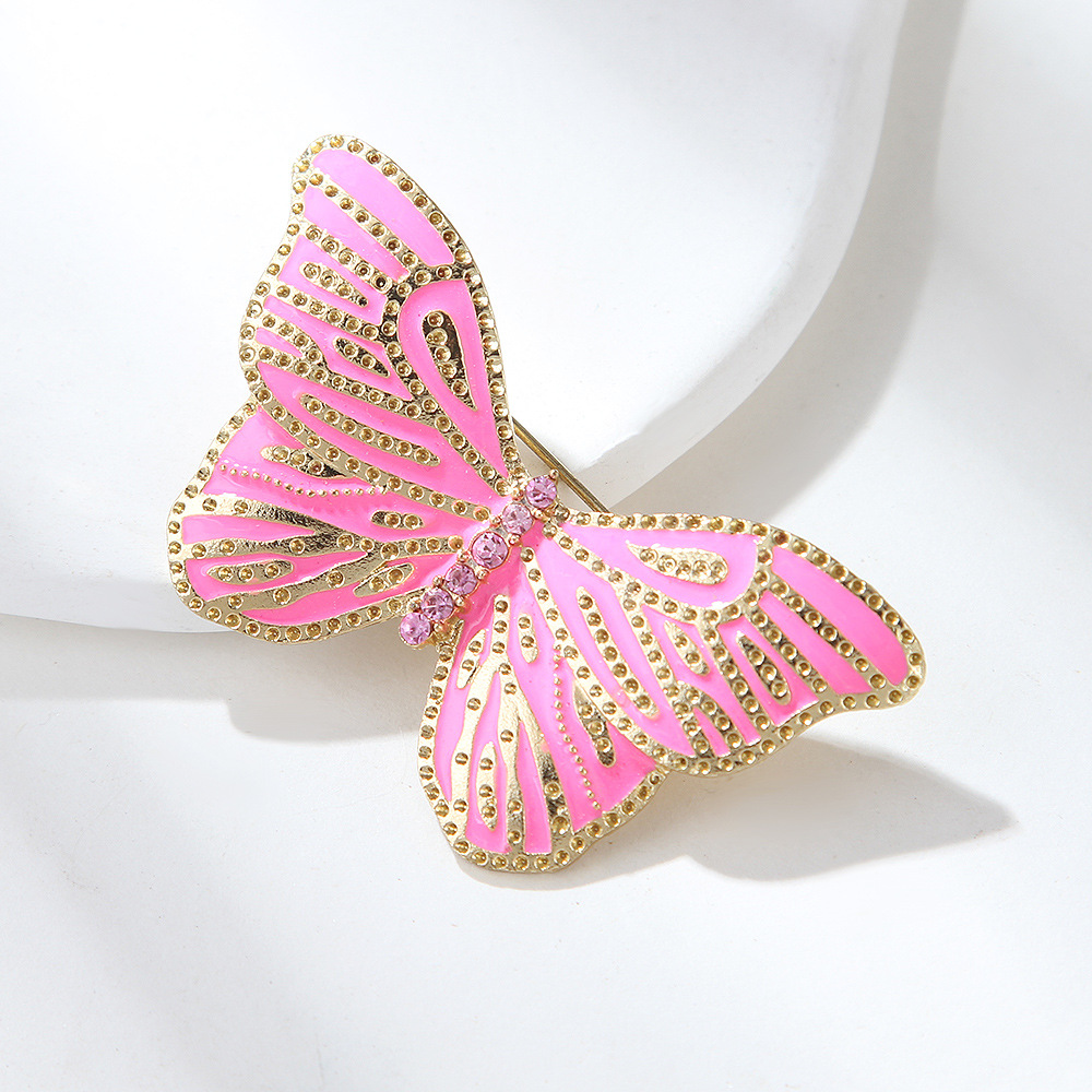 Sweet Butterfly Alloy Zircon Women's Brooches display picture 4