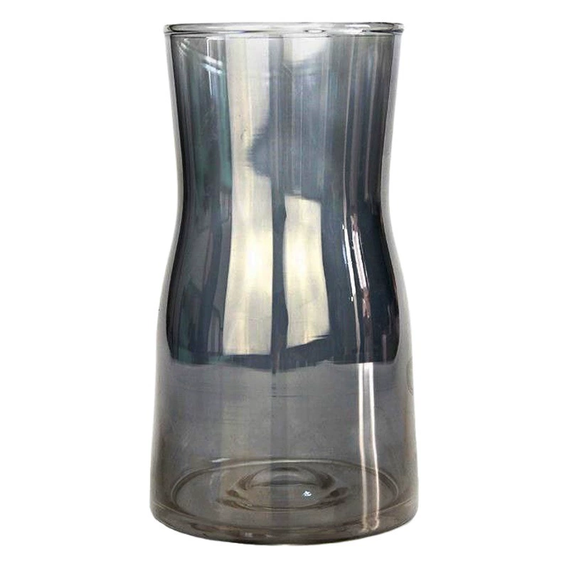 Скандинавская гальваническая креативная стеклянная ваза прозрачная золотая цветочная композиция