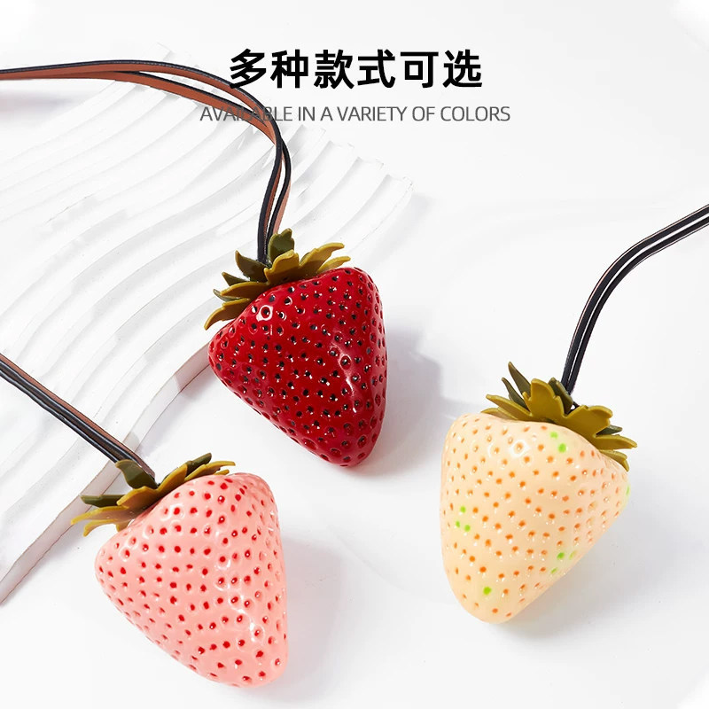 Suitable for Coach tote bags, TB strawberry pendant, high-end three-dimensional cute bag decoration, couple backpack accessory Suitable for Coach tote bags, TB strawberry pendant, high-end three-dimensional cute bag decoration, couple backpack accessory