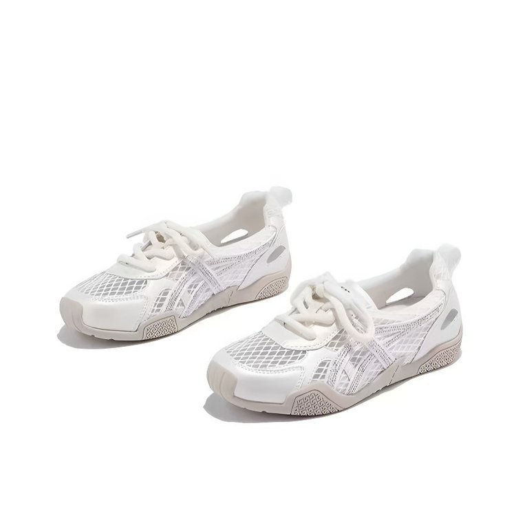 Zapatos deportivos de malla para damas versátiles 2026 verano nuevo hueco transpirable entrenamiento de entrenamiento deportivo casual zapatos de malla suave