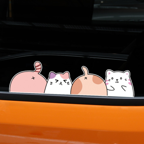 Foreign trade wholesale new animal dog car stickers window glass stickers personalized car window glass decals
