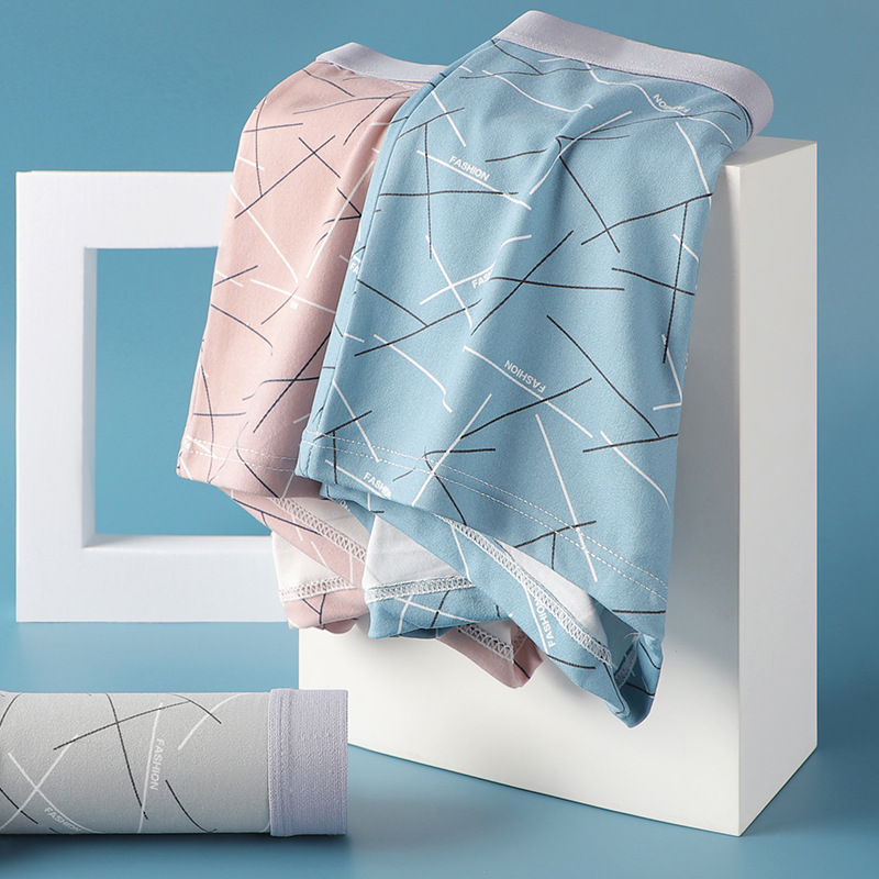 Autumn and Winter New Men's Underwear Boxer Shorts Antibacterial Cotton Crotch Youth Boxer Briefs