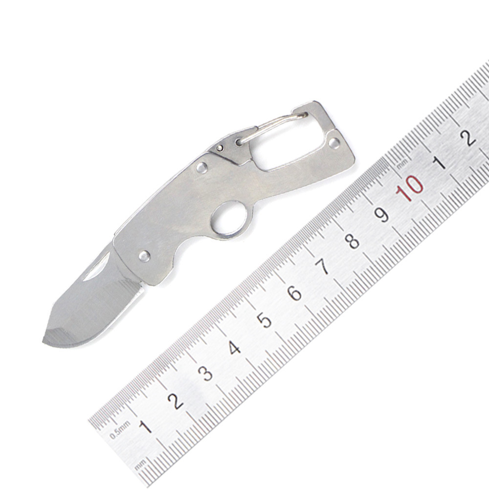 户外不锈钢多功能折刀随身迷你钥匙扣挂件快递开箱水果EDC口袋刀