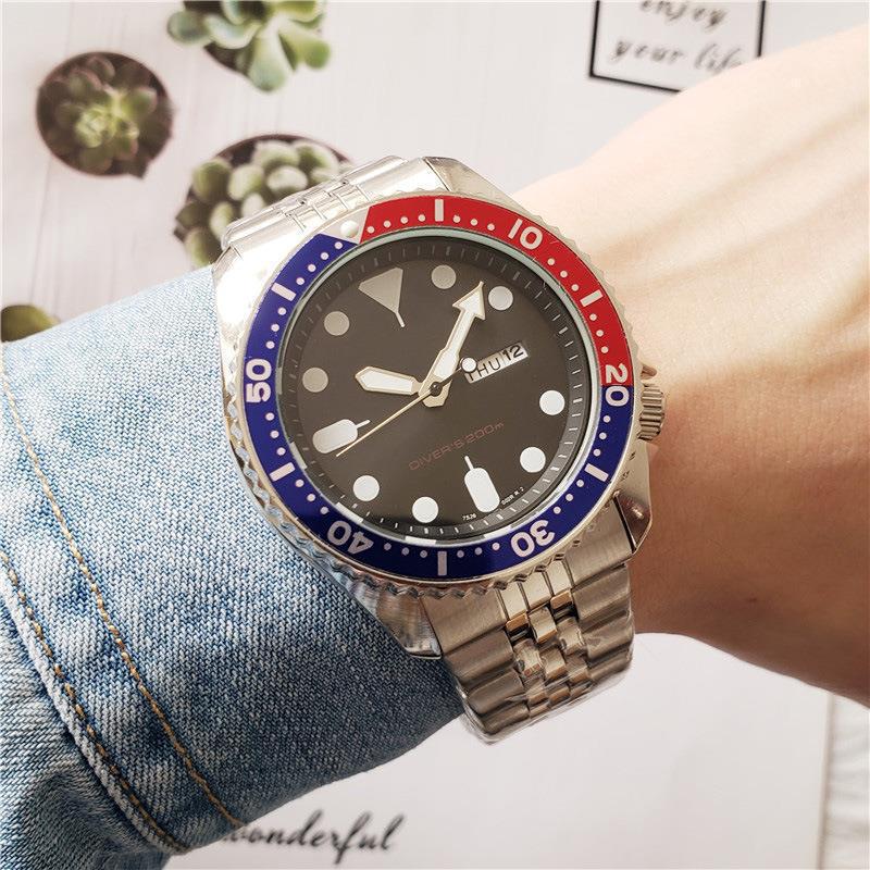 Cross-Border Exquisite Craftsmanship Stainless Steel Tape-Style High-Quality Stainless Steel Watch Band Fashionable Men's Watch