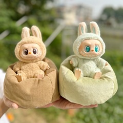 Blind Box Random Draw Character Sleeping Bed LABUBU Doll Lazy Sofa 17CM Doll Steamed Bun Lounger Car Seat