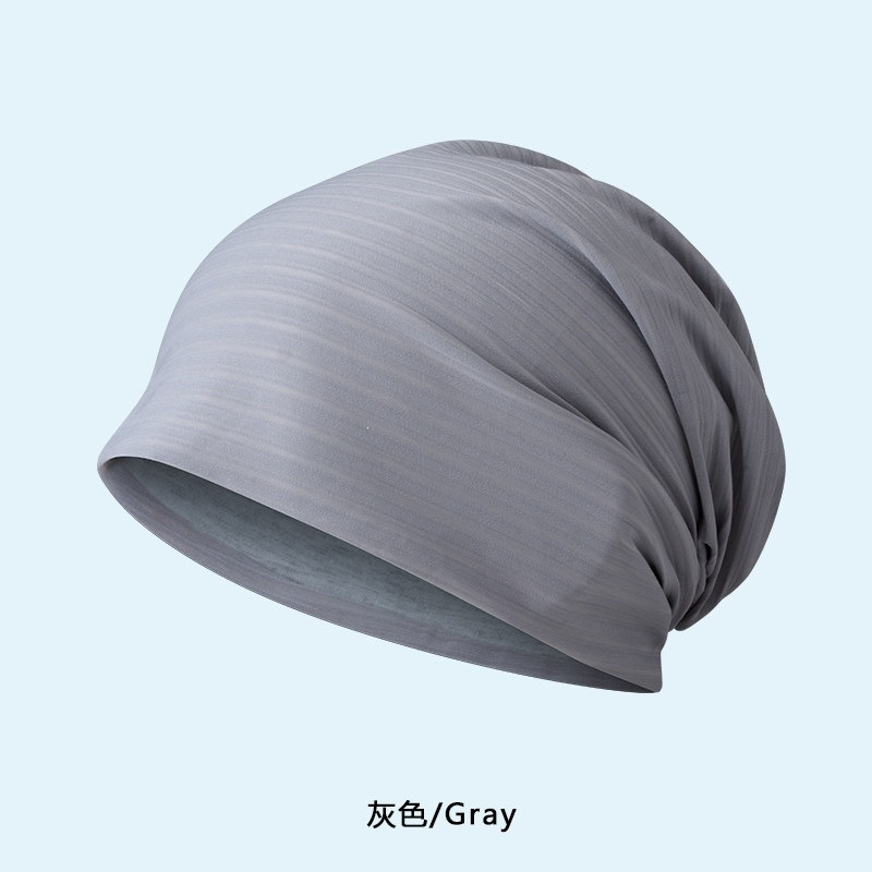 Nuevo sombrero de verano gorra fría delgada manga de seda de hielo secado rápido transpiración deportiva turbante de correr sombrero de dormir protector solar