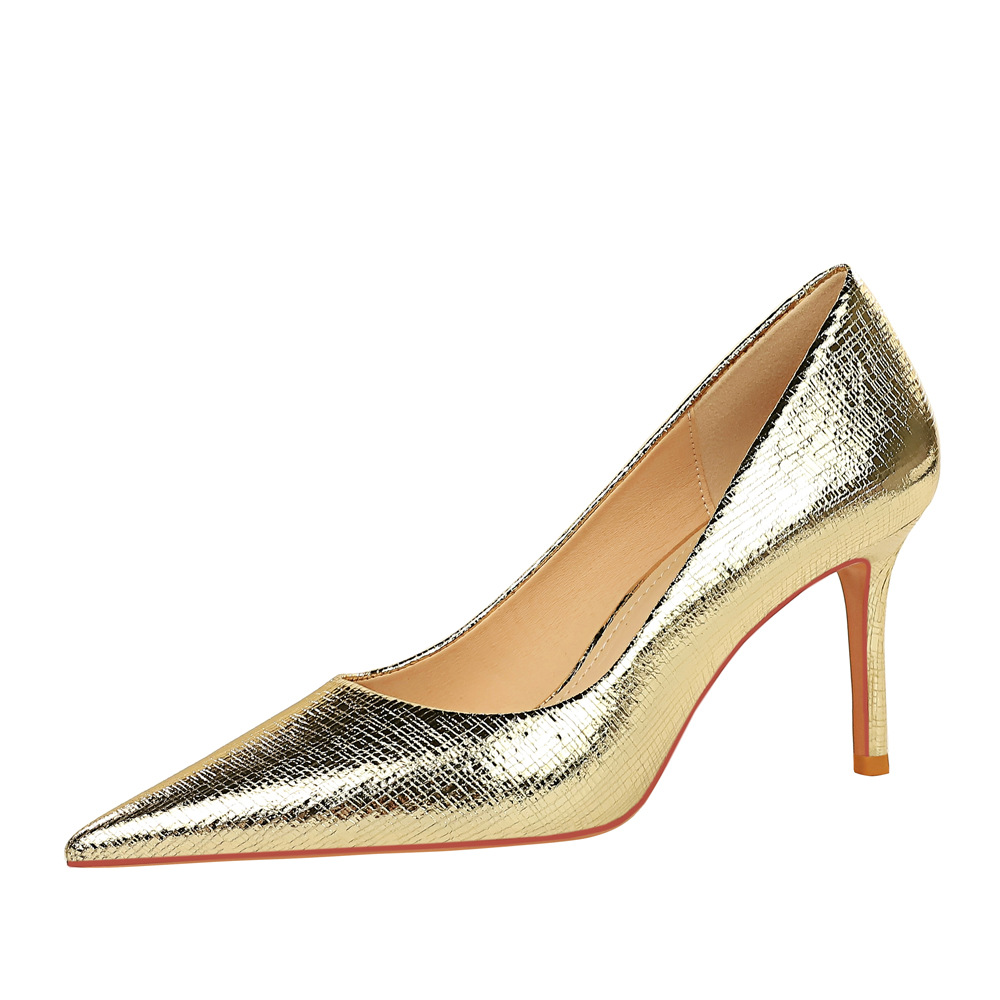 Retro Stiletto Pumps For Women Pointed Toe Thin High Heels_voghion.com