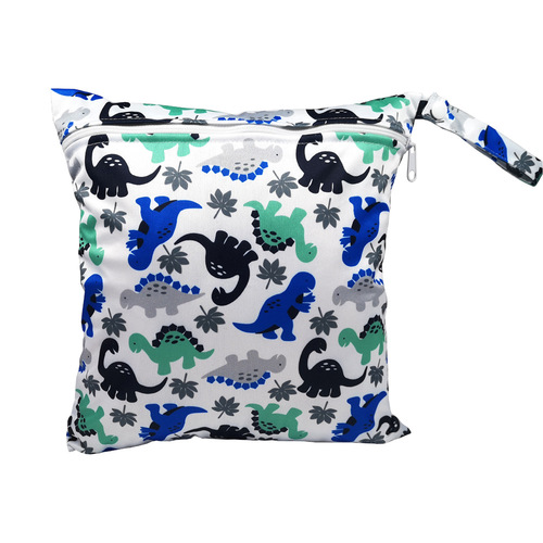 SGS-certified overseas e-commerce new cartoon pattern baby diaper bag washable bag wet bag storage bag